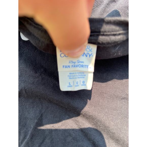 Unisex Black Graphic Print Sorry Princess Short Sleeve Tee Shirt Size Large - Picture 4 of 5